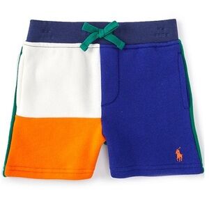 NWT Polo Ralph Lauren
Little Boys Color Block Fleece Shorts City Royal Multi